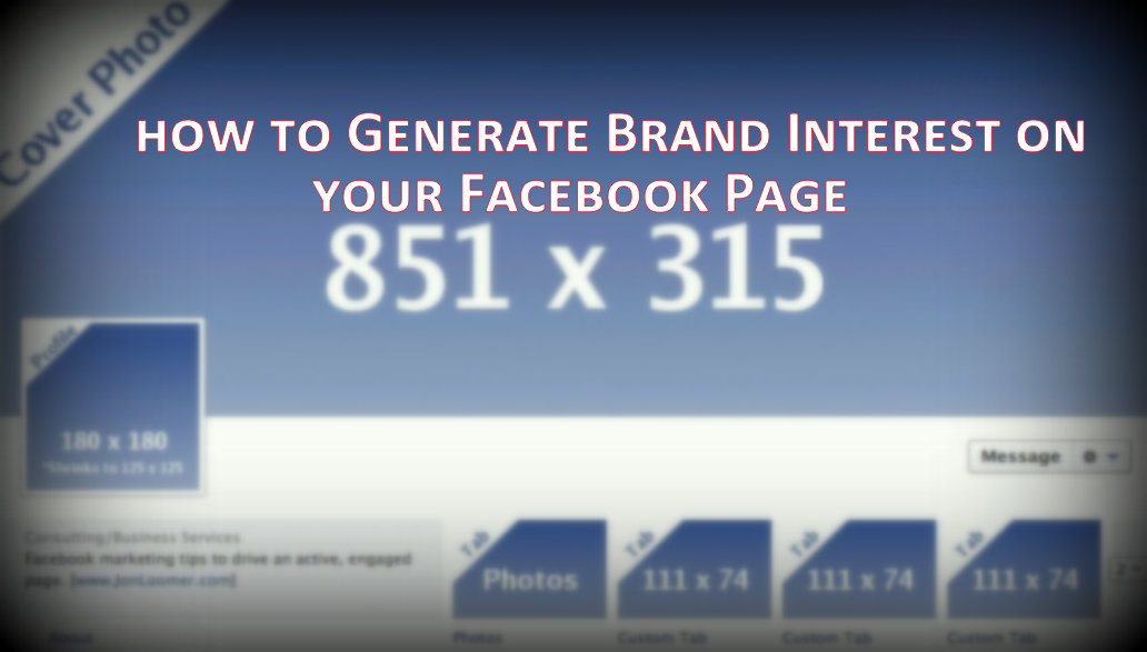 Facebook Page Marketing, Facebook Page branding, Facebook Page promotional tips