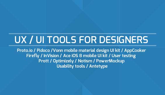 UX & UI Tools for Web Designers