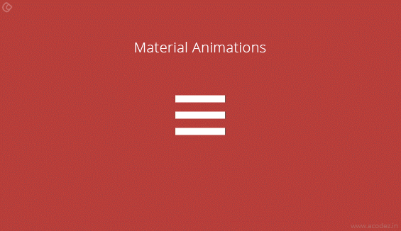 Components of Material Design - Animations