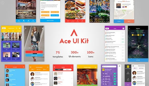 web design tool - Ace-iOS-8-mobile-UI-kit