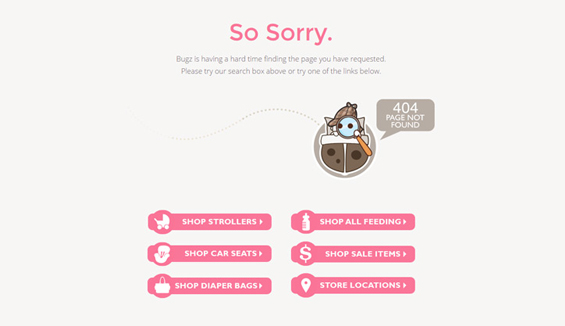 Snuggle Bugz - 404 error page