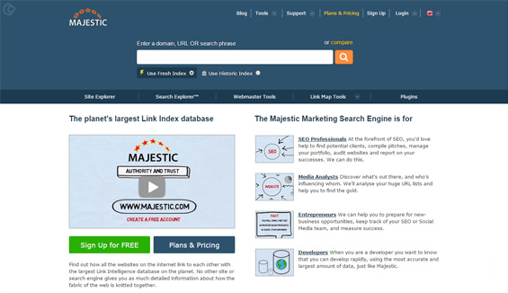 Majestic SEO Toolbar