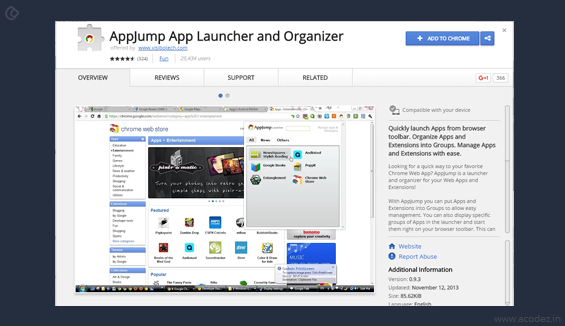 AppJump App Launcher and Organizer