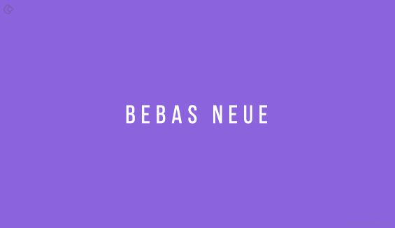 Bebas Neue - Free Fonts for Professional Web Design