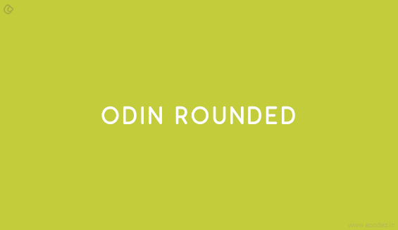Odin Rounded - Free Fonts for Professional Web Design