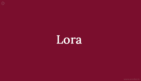 Lora