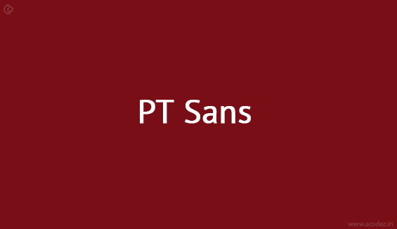  PT Sans