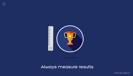 Always Measure Results