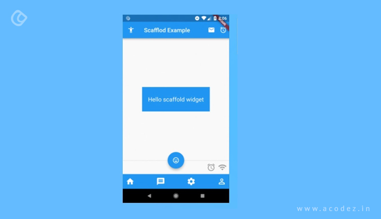flutter scaffold example