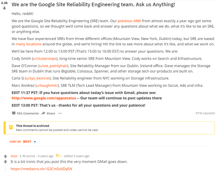 google-site-reliability-team-reddit-fail