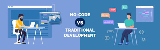 No-code and traditional Development Comparison